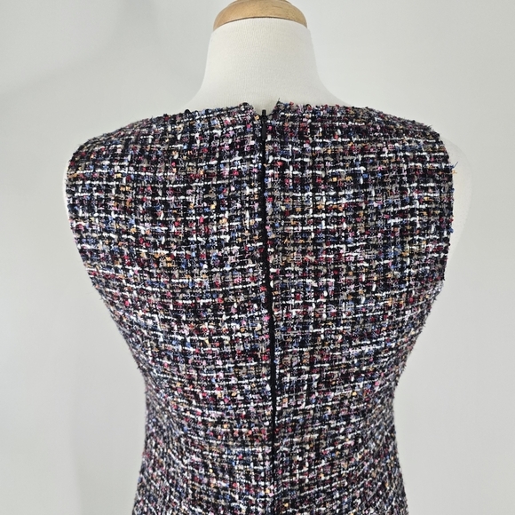 NWT Talbots Fringed Tweed Sleeveless Sheath Dress 6P Old Money Office Careerwear - Picture 6 of 13